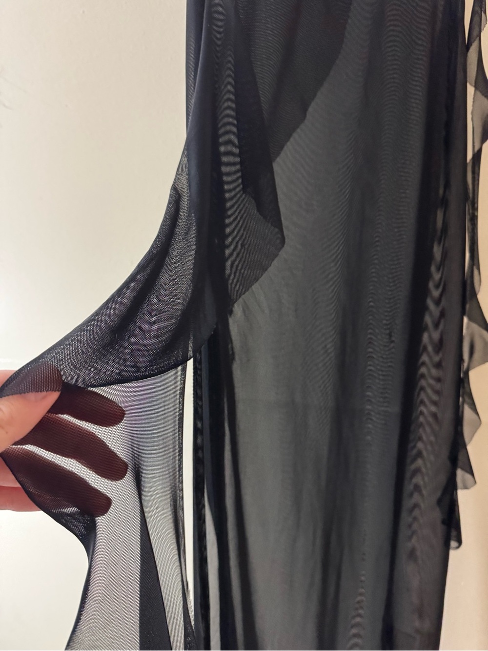 Sheer Black Slip Dress - Women's Intimates - Picture 4 of 11